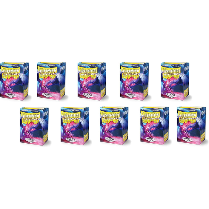 Purple - Matte Dragon Shield - Display of 10