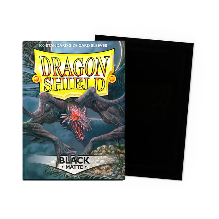 Black - Matte Dragon Shield 100 Count Sleeves