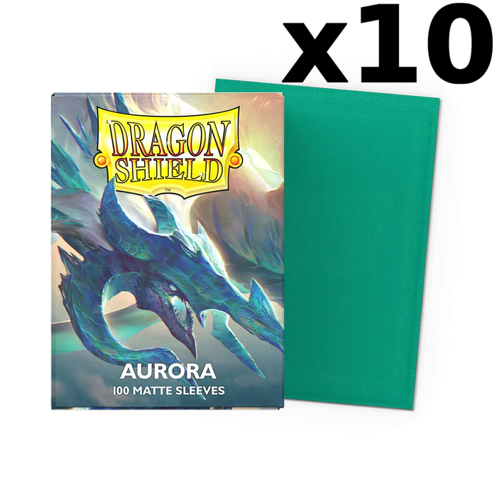 Aurora - Matte Dragon Shield - Display of 10