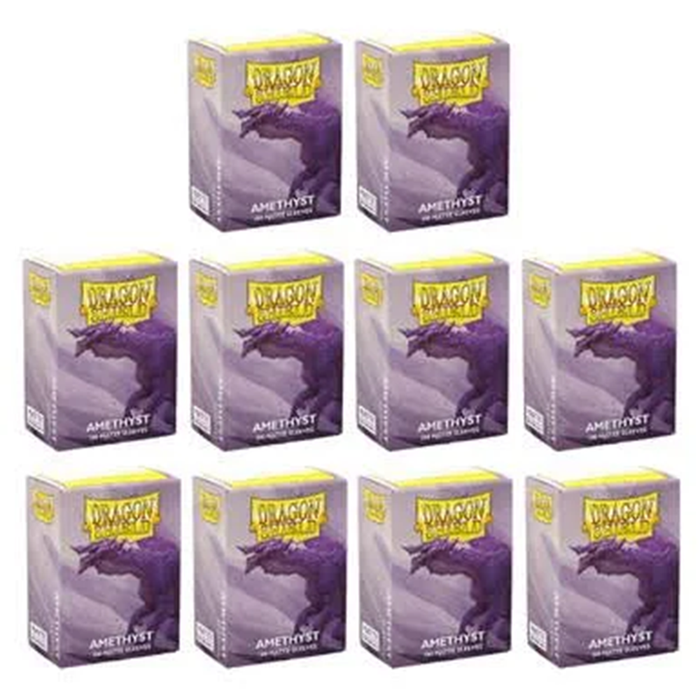 Amethyst - Matte Dragon Shield - Display of 10