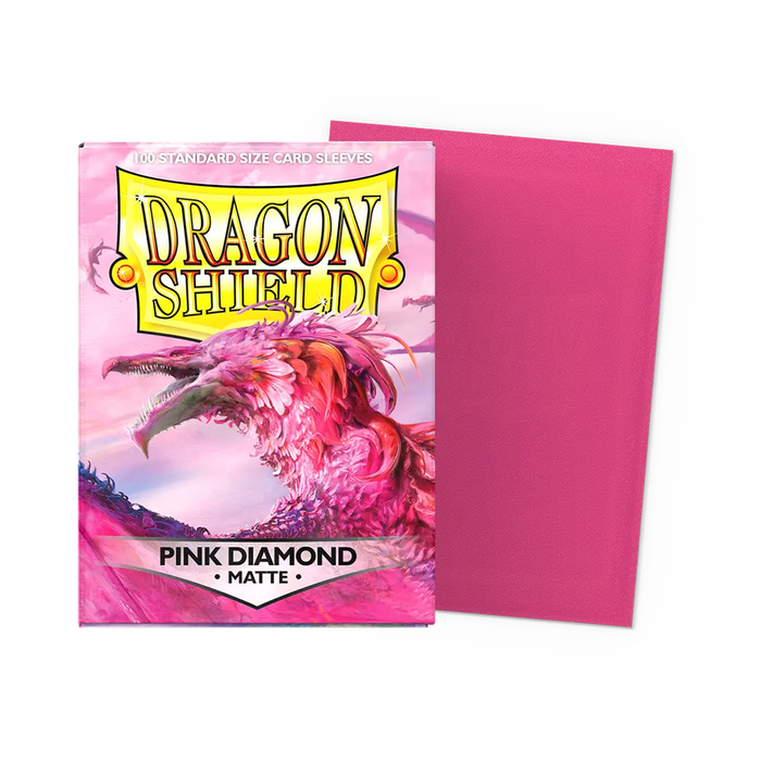 Pink Diamond - Matte Dragon Shield 100 Count Sleeves