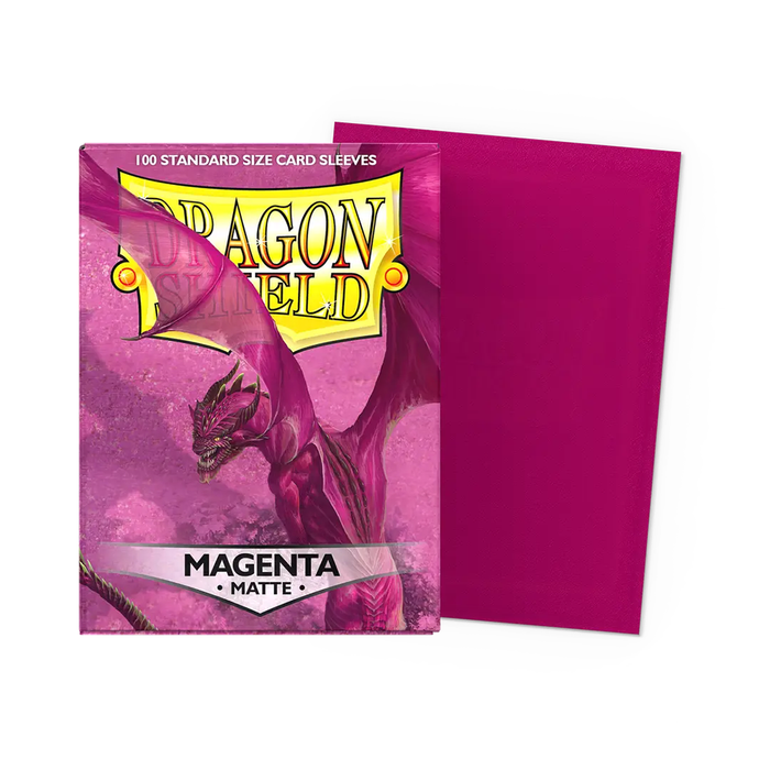 Magenta - Matte Dragon Shield 100 Count Sleeves