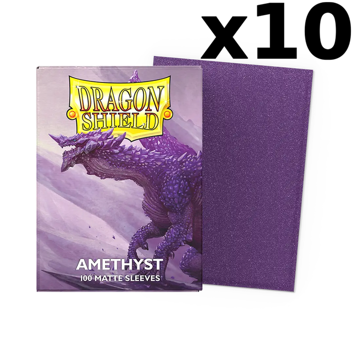 Amethyst - Matte Dragon Shield - Display of 10