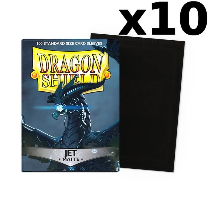 Jet - Matte Dragon Shield - Display of 10