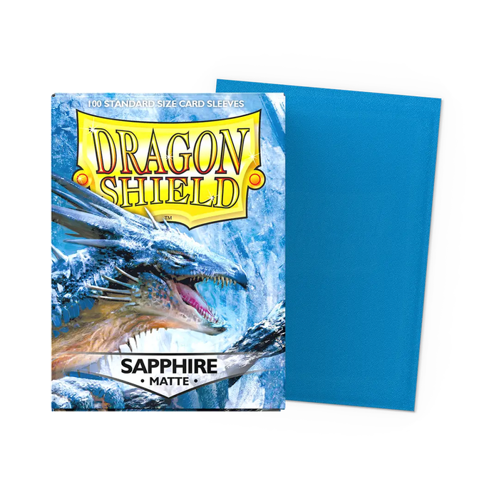 Sapphire - Matte Dragon Shield 100 Count Sleeves