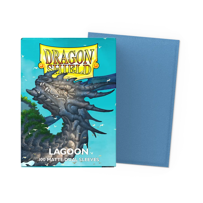 Lagoon - Matte Dual Dragon Shield 100 Count Sleeves