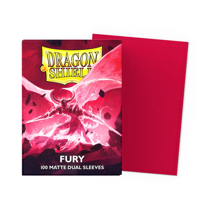 Fury - Matte Dual Dragon Shield 100 Count Sleeves