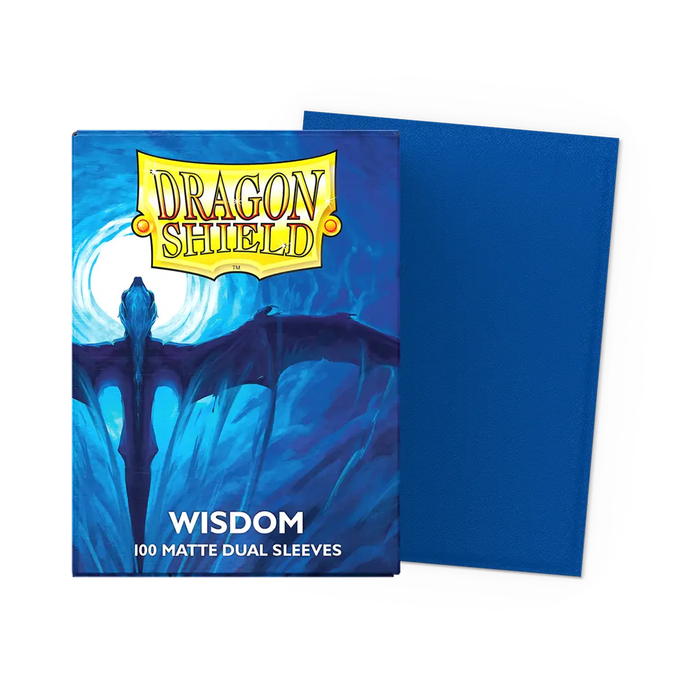 Wisdom - Matte Dual Dragon Shield 100 Count Sleeves