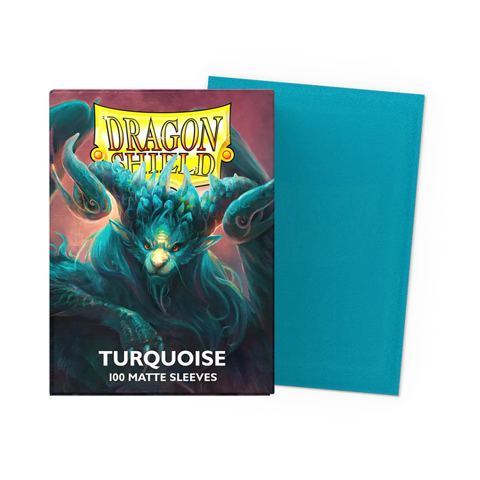 Turquoise - Matte Dragon Shield 100 Count Sleeves