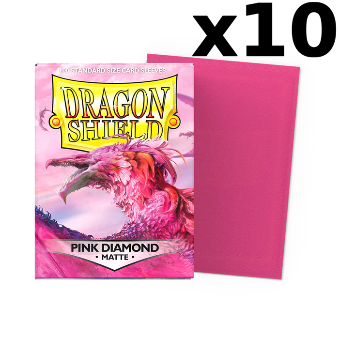 Pink Diamond - Matte Dragon Shield - Display of 10