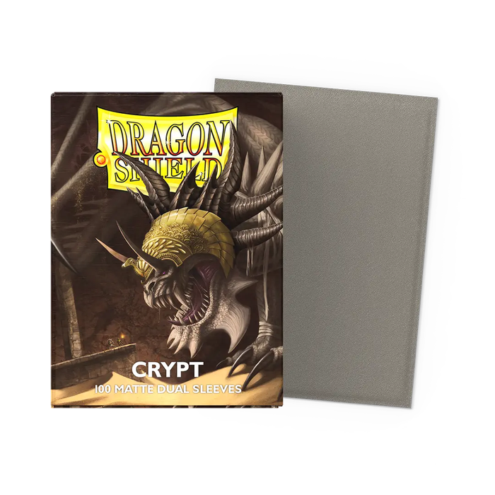 Crypt - Matte Dual Dragon Shield 100 Count Sleeves