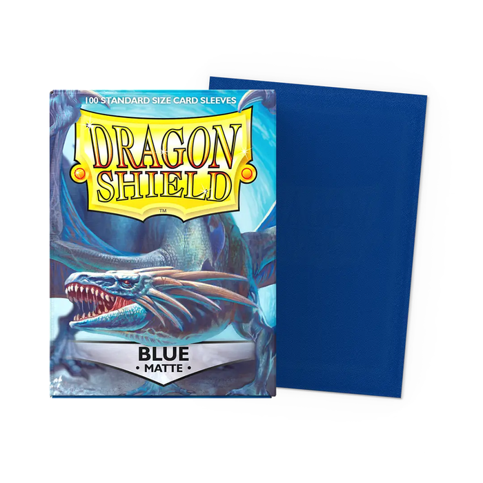 Blue - Matte Dragon Shield 100 Count Sleeves