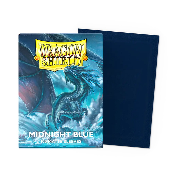Midnight Blue - Matte Dragon Shield 100 Count Sleeves