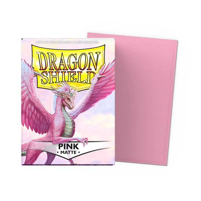 Pink - Matte Dragon Shield 100 Count Sleeves