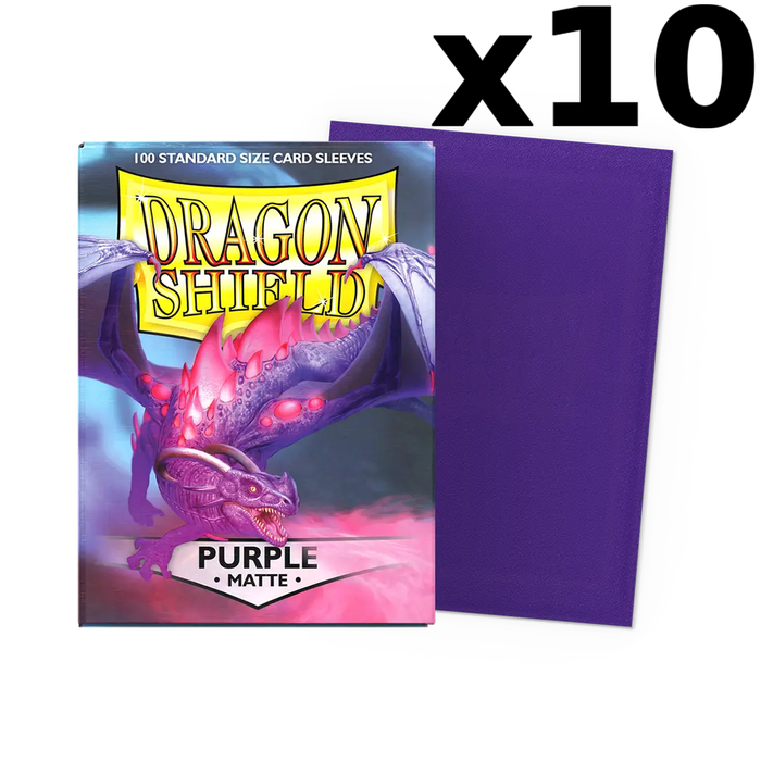 Purple - Matte Dragon Shield - Display of 10