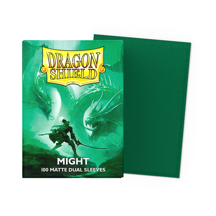 Might - Matte Dual Dragon Shield 100 Count Sleeves