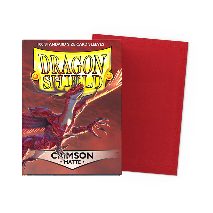 Crimson - Matte Dragon Shield 100 Count Sleeves
