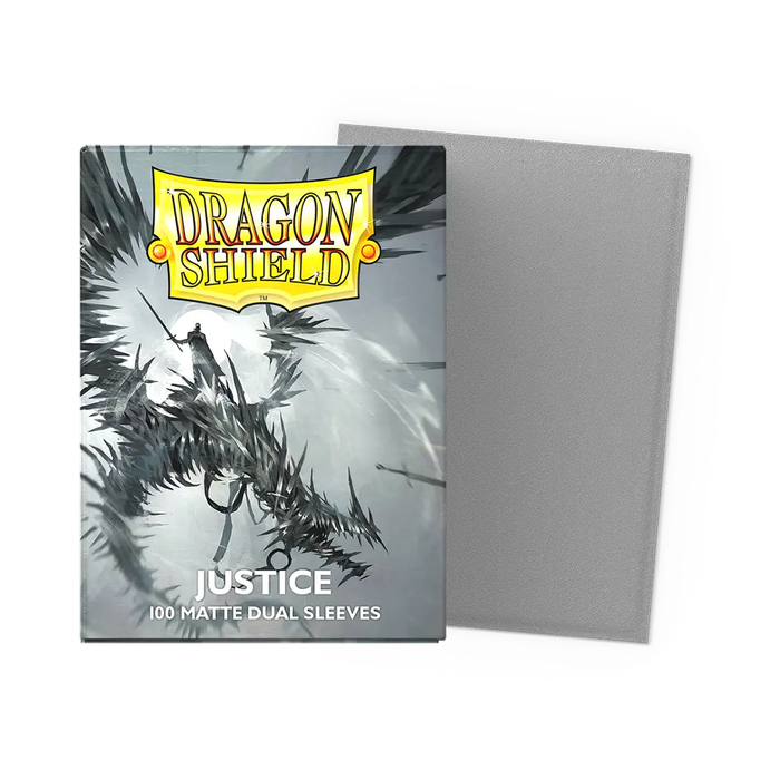 Justice - Matte Dual Dragon Shield 100 Count Sleeves