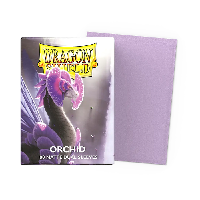Orchid - Matte Dual Dragon Shield 100 Count Sleeves