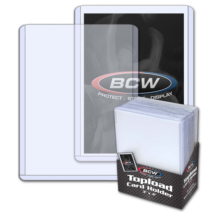 BCW 25ct Standard Toploader 3x4"