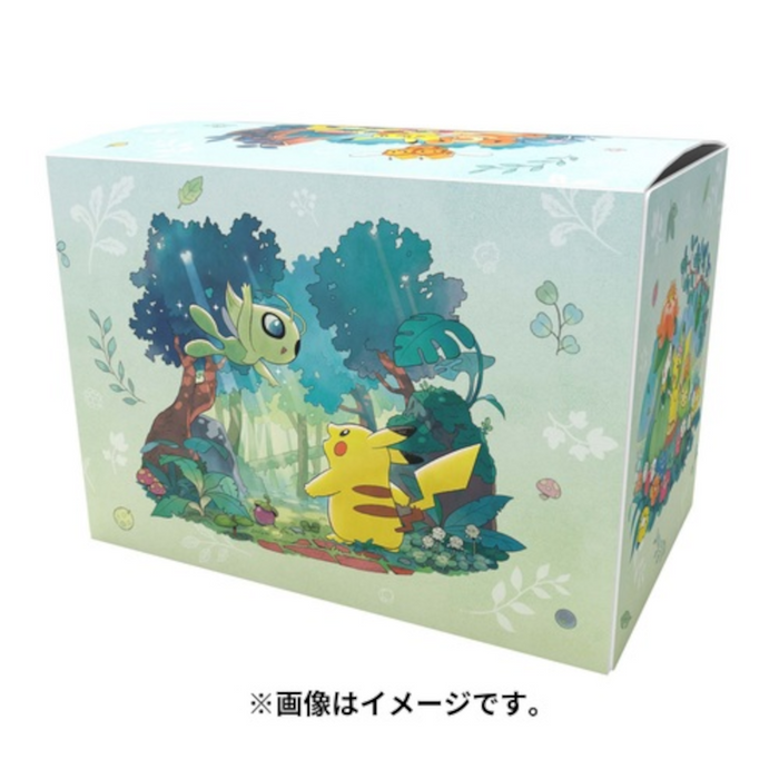 Pikachu, Celebi & Furret "Gift of the Forest" Flip Deck Box