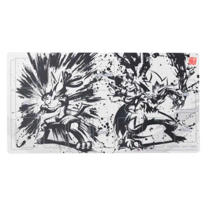 Lucario & Zeraora Sumi-e Retsuden Japanese Playmat - Sealed