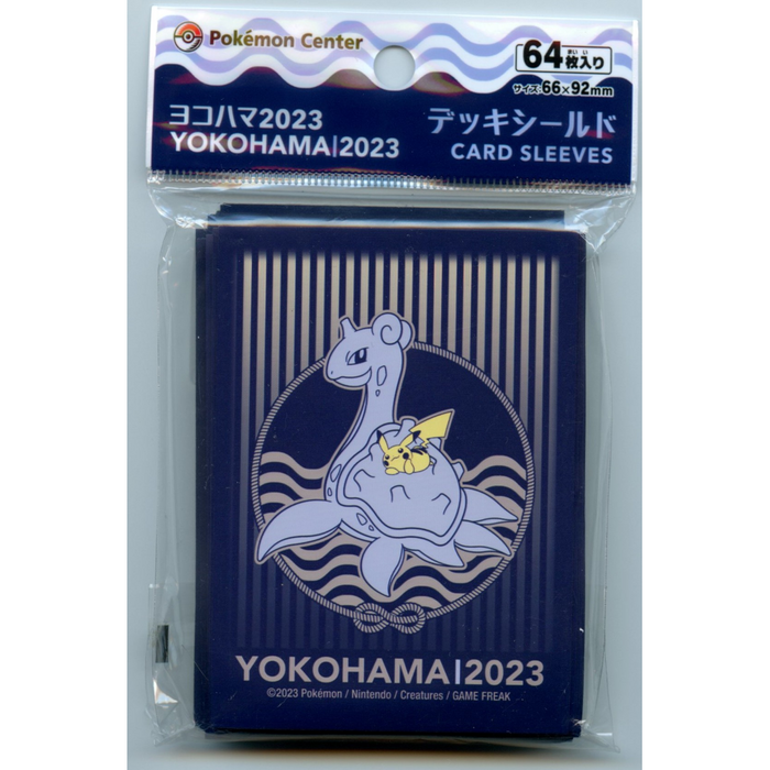 Lapras & Pikachu Card Sleeves (64ct) Yokohama Worlds 2023