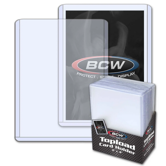 BCW 3x4 Topload Card Holder - Standard (Holiday Sale)