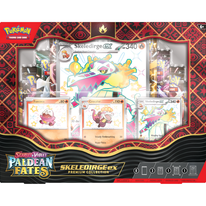 Paldean Fates Premium Collection - Fuecoco, Crocalor & Skeledirge ex