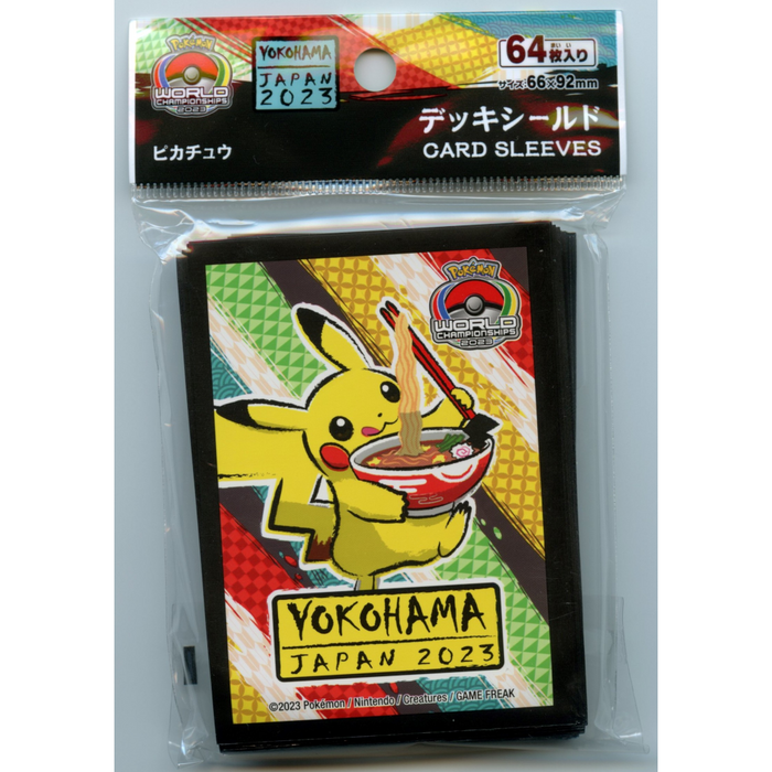 Ramen Pikachu Card Sleeves (64ct) Yokohama Worlds 2023