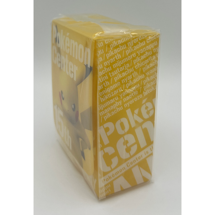 Pikachu 15th Anniversary Yellow Sealed Deck Box