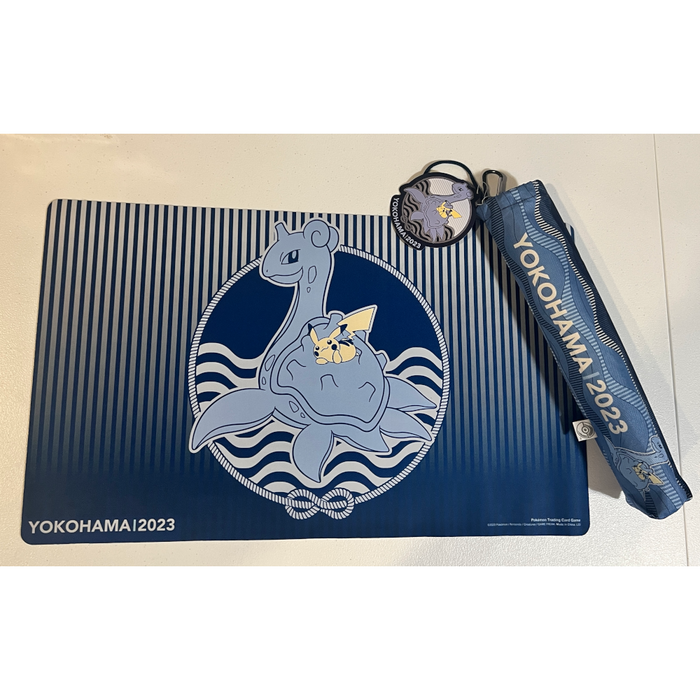 Yokohama Lapras & Pikachu Playmat & Bag Worlds 2023 Exclusive