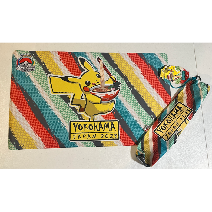 Yokohama Ramen Pikachu Playmat & Bag Worlds 2023 Exclusive