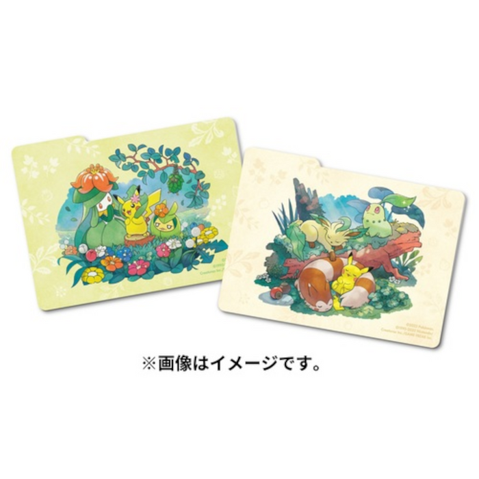 Pikachu, Celebi & Furret "Gift of the Forest" Flip Deck Box