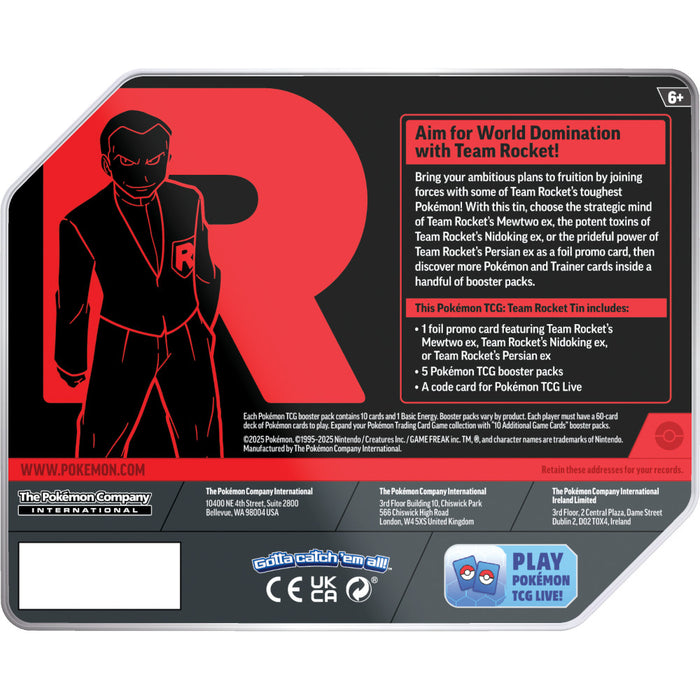 Team Rocket Tin - Team Rocket's Mewtwo ex