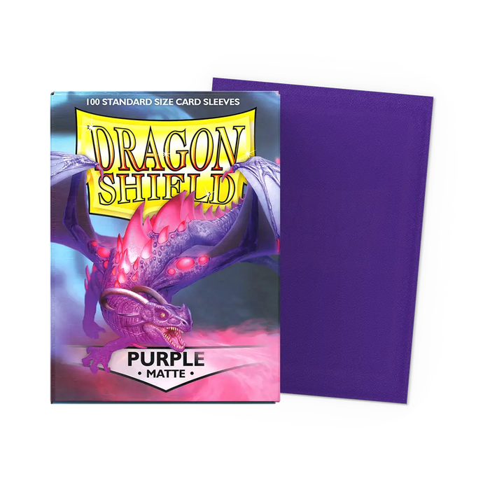 Purple - Matte Dragon Shield 100 Count Sleeves