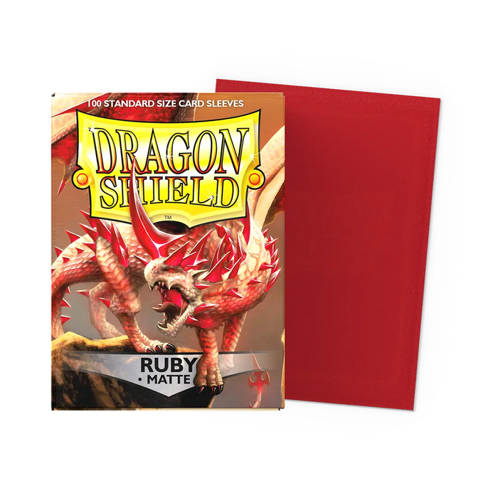 Ruby - Matte Dragon Shield 100 Count Sleeves