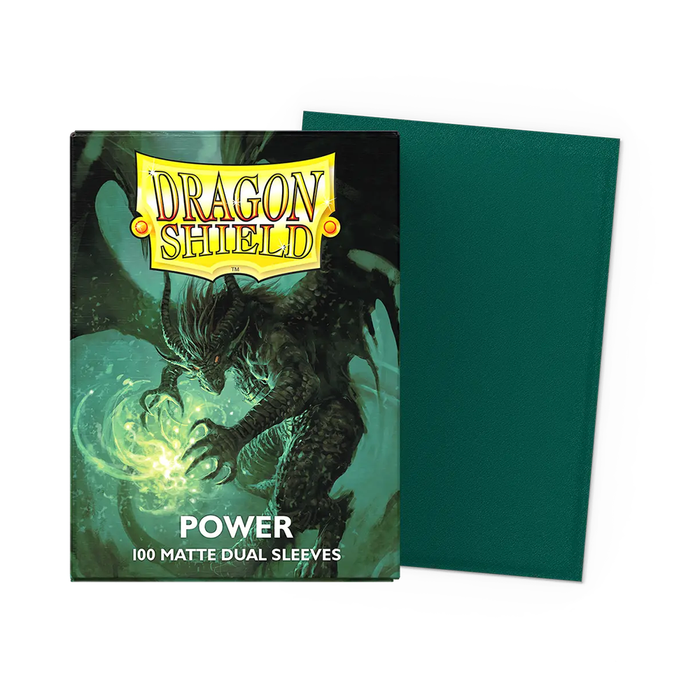Power - Matte Dual Dragon Shield 100 Count Sleeves