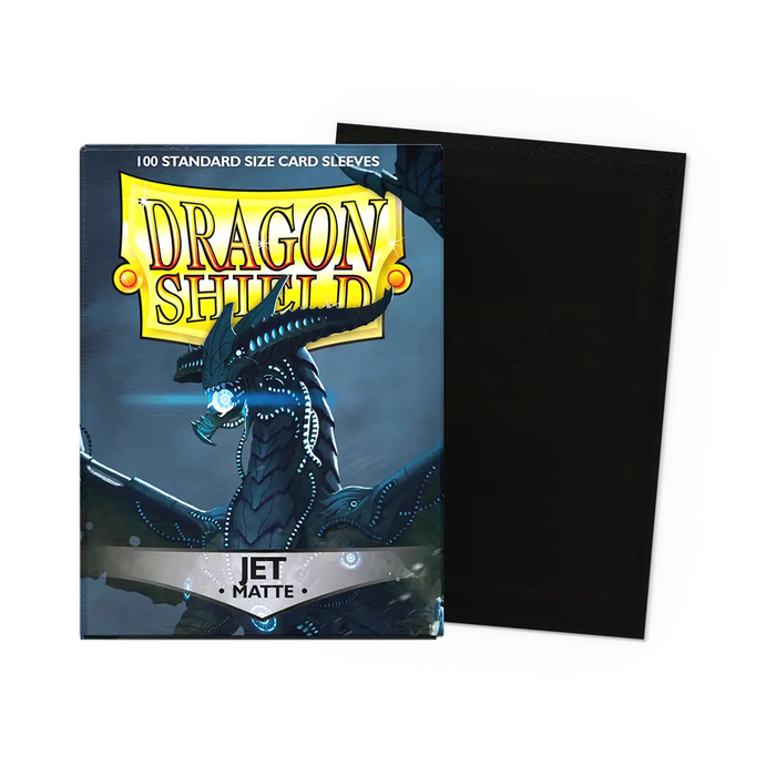 Jet - Matte Dragon Shield 100 Count Sleeves