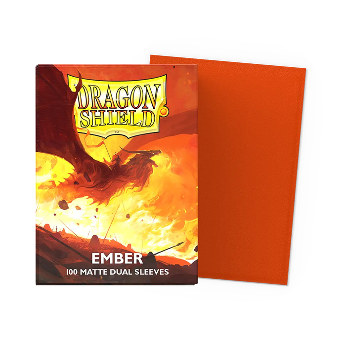 Ember - Matte Dual Dragon Shield 100 Count Sleeves