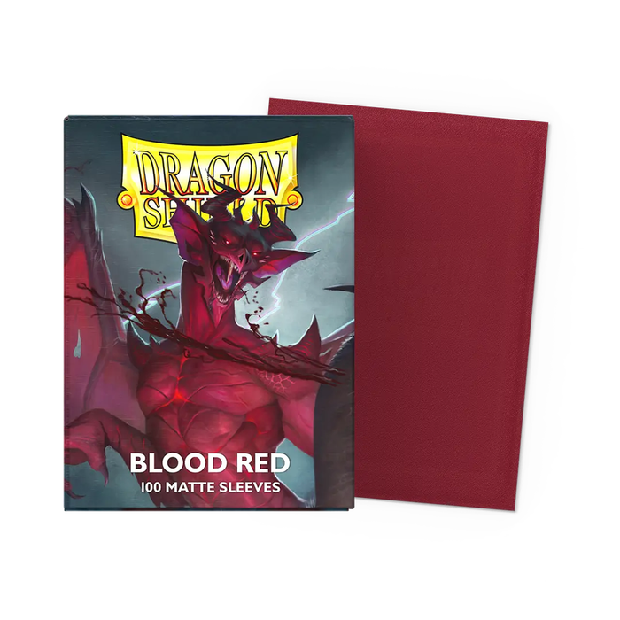 Blood Red - Matte Dragon Shield 100 Count Sleeves